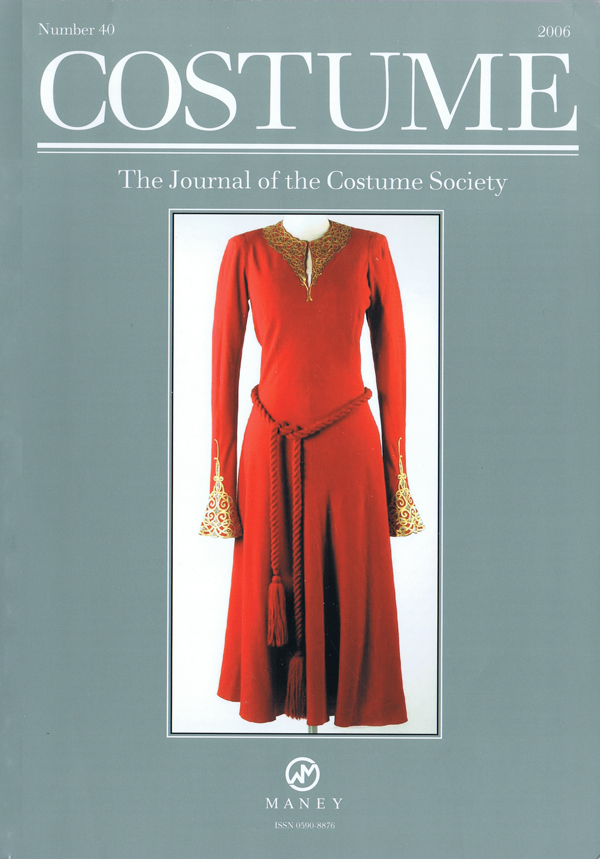 Cover of  COSTUME No 40 2006