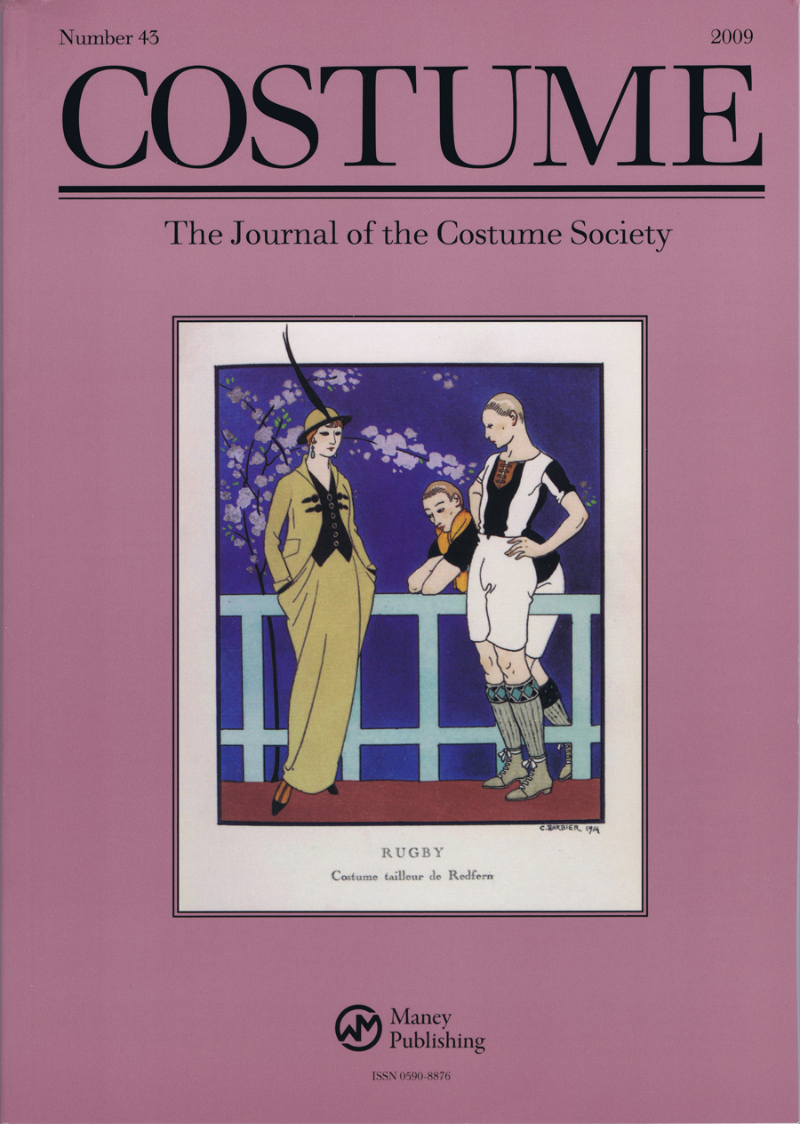 Cover of  COSTUME No 43 2009